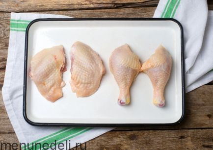Как да се намали пиле - рецепта със стъпка по стъпка снимки