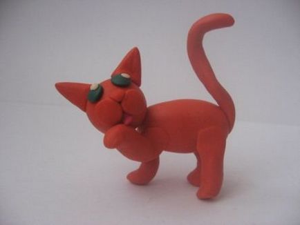 Как да си направим една котка от глина постепенно майсторски клас със снимки и видео