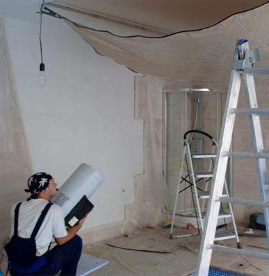 Как да се ремонтира тавана от гипсокартон с техните ръце на снимки и видео с стъпки