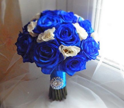 Как да си направим шик синьо сватбен букет