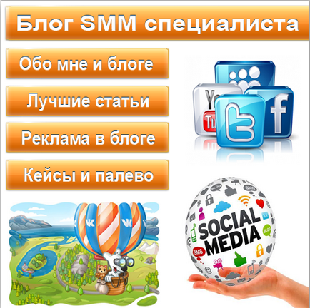 Как да направите менюто за специалист VKontakte блог SMM уики група