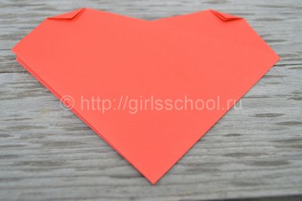 Как да Сгънете хартията Heart, просто оригами сърце, момичета училище