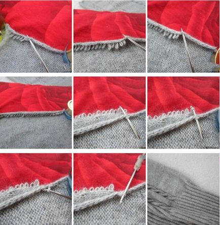 Как да шият плетени части