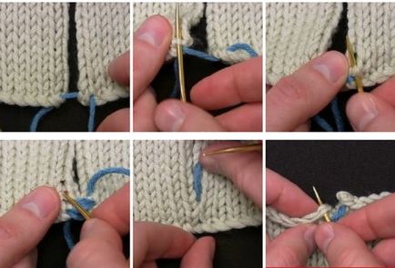 Как да шият плетени части