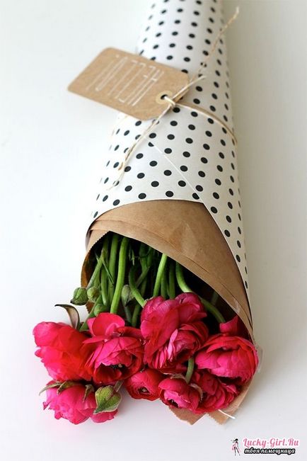 Как да се опаковат опаковки цветя букети основни правила и оригинални идеи