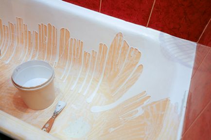Как да се запечата надробена емайл баня - процедурата работи