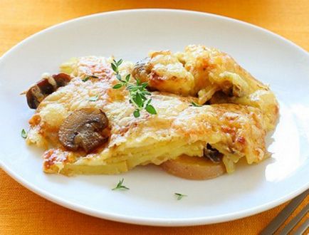 Картофи готвене с рецепти пиле и гъби със снимки (минути Енергийна стойност Kcal) Картофи готвене с рецепти пиле и гъби със снимки