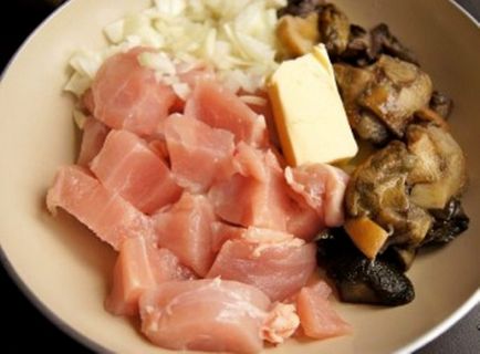 Картофи готвене с рецепти пиле и гъби със снимка (снимка) Картофи готвене с рецепти пиле и гъби със снимки