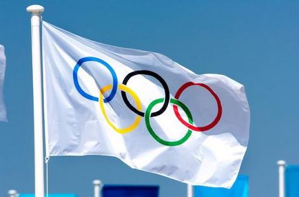 Олимпийските пръстени, които представляват емблема на олимпийските игри - пръстени