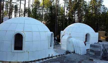 Dome домовете примери и преглед на строителни технологии