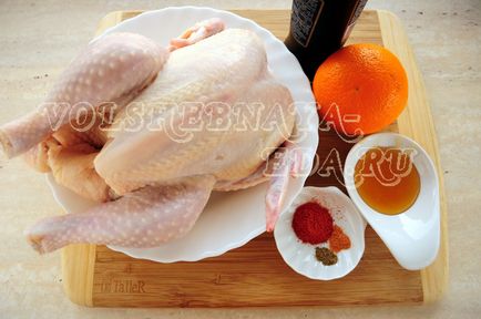 Пиле в портокалов сос рецепта със снимка, магия