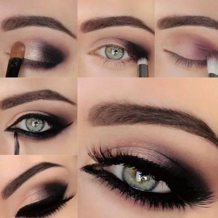 грим на очите, с черни нюанси (Eye) Eye грим с черни сенки