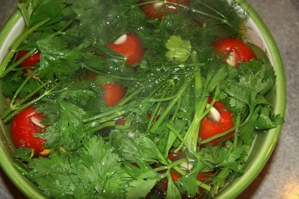 Солена домати в пакета за тиган и рецепти за 5 минути
