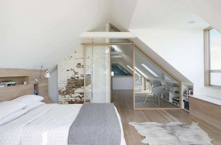 Loft спалня разполага препоръки за дизайн, фотография