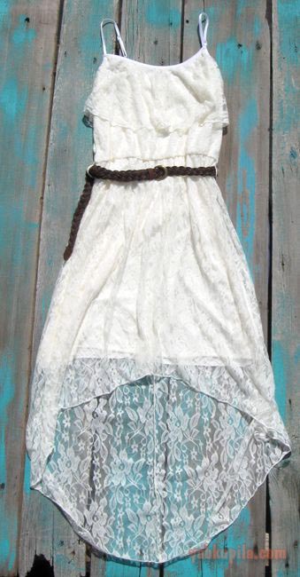 Мода рокля Малет, барбун, късо отпред, дълго отзад