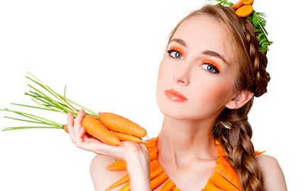 Морков маска за лице против бръчки, акне и слънце