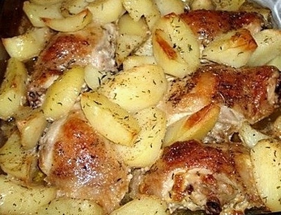 Пилешки бутчета с картофи в multivarka, рецепти за вкусни и лесни Multivarki