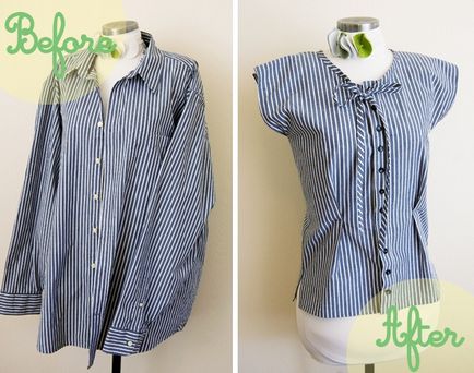 Изменение на оригиналната ризи блузи, занаяти