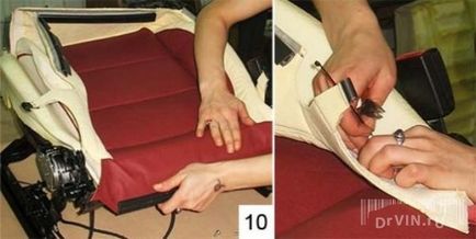 Допълване на автомобилни седалки с ръцете си