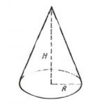 Повърхностната площ на пресечен конус с - формула изчисление например