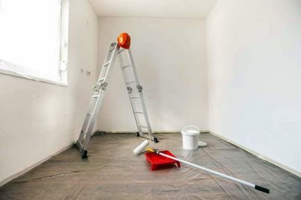 Подгответе тавана за боядисване с латексова боя
