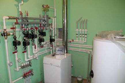 Свързване на стената на котел за отопление и другото оборудване, диаграмата инструкциите, видео и снимки