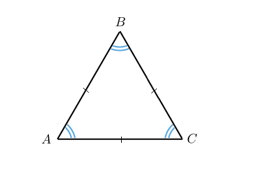 Равностранен триъгълник, района на равностранен триъгълник