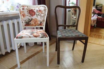 Реставрация на стари столове с ръцете си (Виена, дърво, мека) работилница и  фото идеи