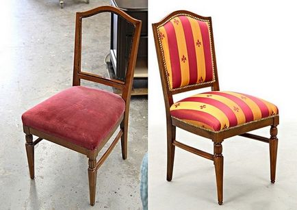 Реставрация на стари столове с ръцете си (Виена, дърво, мека) работилница и фото идеи