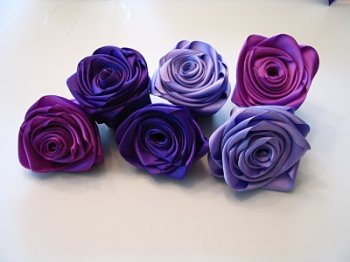 Рози от тъкани с ръце майсторски клас снимка