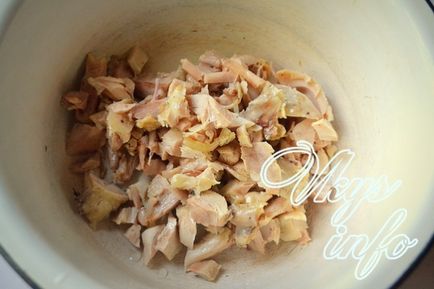 Клеопатра салата с пиле и раци пръчици рецепта със снимка