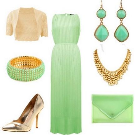 Light зелена рокля (66 снимки) какво да облека, дълги и къси в пода, ярка светлина зелена рокля