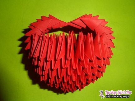 сърце оригами