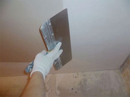 Шпакловка таван от гипсокартон за боядисване как да