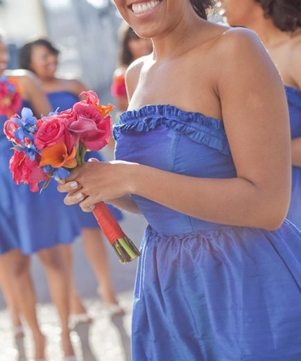Blue цвят сватбена украса царствен, красива сватба, оригинални, необичайни, стилни
