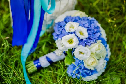 Синя сватба - цветова схема, декор