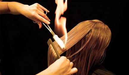 Косене огън за здравето на косата си