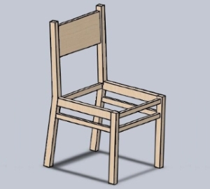 Стол с ръцете си, как да се направи от дърво, чертежи и размери с една домашна дървен стол