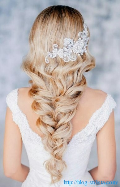 Сватбена прическа за дълга коса (снимка, майсторски клас), стилист блог