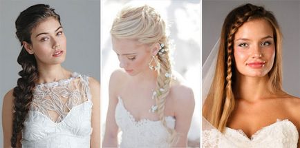 Сватбени прически с плитки - възможности за коса с различна дължина, примери за снимки и видео