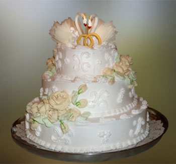 Сватбена торта с ръцете си - рецепта, как да се украсяват, фото и видео