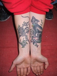 Татуировка котка, котки (което означава, снимки, скици), tattoofotos