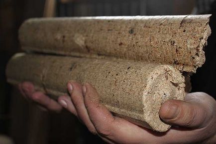 Горивни брикети от дървени стърготини с ръцете си производствени технологии у дома