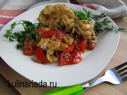 Запържете пиле с домати kulinariada