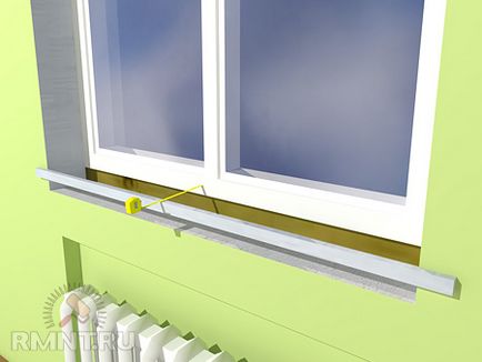 Инсталиране на перваза на прозореца в дома