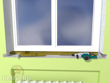 Инсталиране на перваза на прозореца в дома