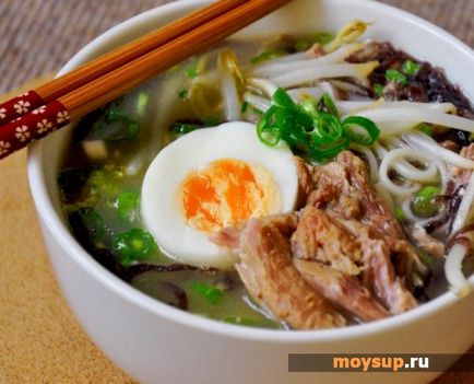 Японски Ramen супа - класически снимки на рецепти