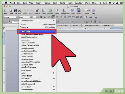 Как да вмъкнете шрифта в Word