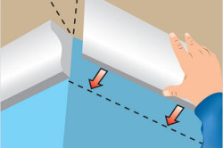 Как да се залепят на тавана корнизи