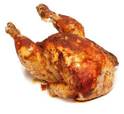 Пиле в ръкава на фурната